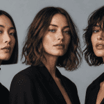 carre femme trois styles cheveux