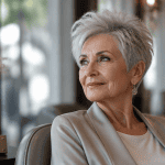coiffure femme 70 ans cheveux fins coupe courte volume