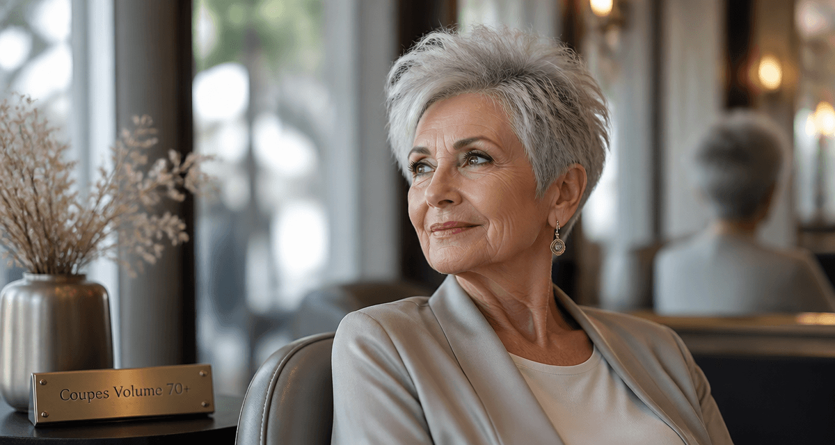 coiffure femme 70 ans cheveux fins coupe courte volume