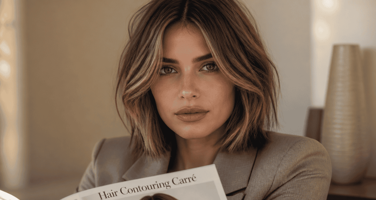 contouring cheveux carre sur coupe carre visage anguleux