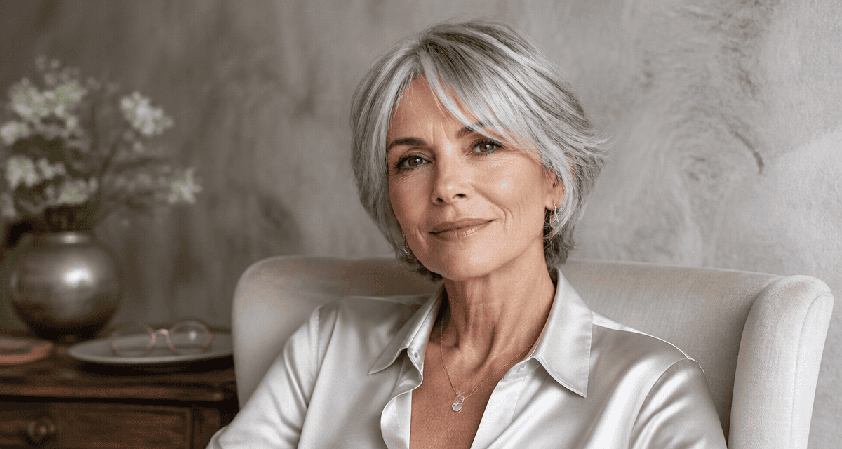 coupe de cheveux femme 60 ans visage ovale carré court