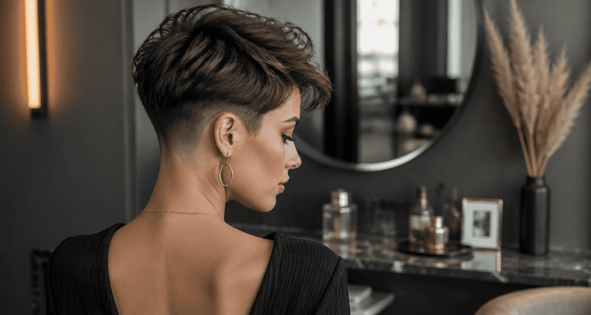 Coupe tres courte femme nuque rasee moderne