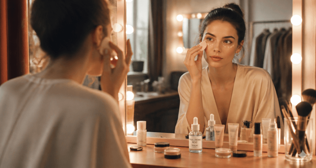 meilleur anti cernes femme applique miroir