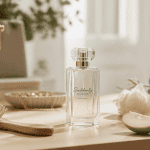 parfum suddenly diamonds avis flacon minimaliste sur coiffeuse