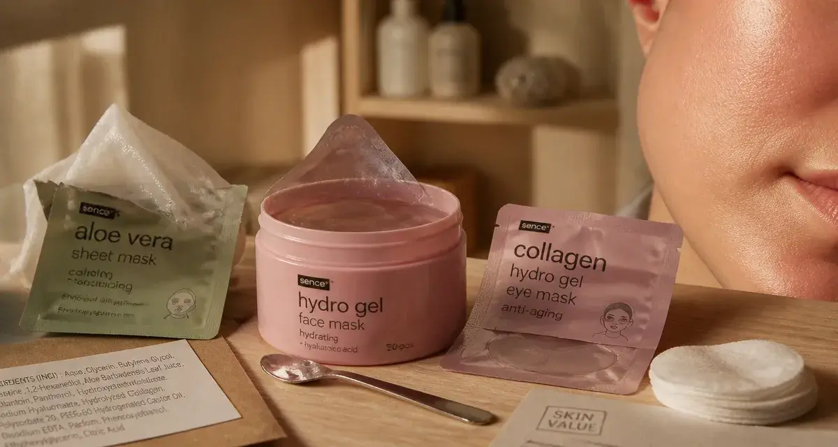 Masque visage Action avis : masques visage Action sur table
