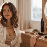 Ondulation sur cheveux mi long femme wavy
