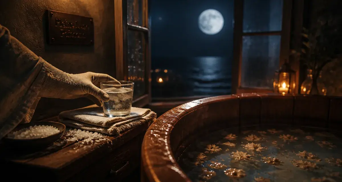 Pleine lune en poisson, rituels d’eau : baignoire, sel, pétales