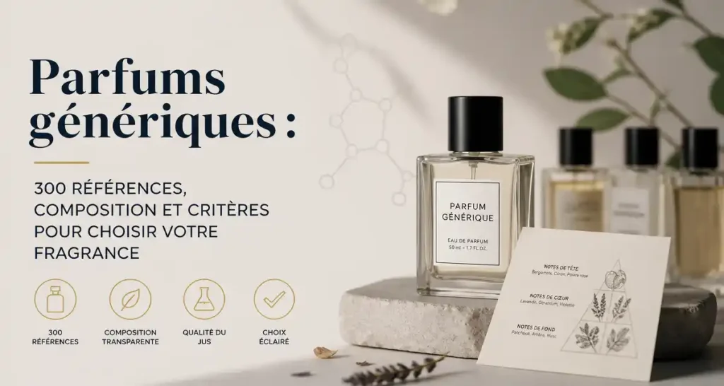 Parfums génériques : 300 références, composition et critères pour choisir votre fragrance