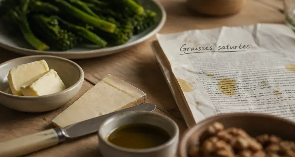 Acide gras sature bon ou mauvais : beurre, fromage et huile d’olive