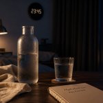 Boire avant de dormir avc : eau du soir au verre