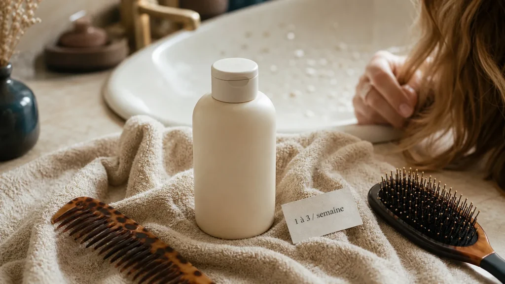 Combien de shampoing par semaine : 1 à 3 selon le cuir chevelu
