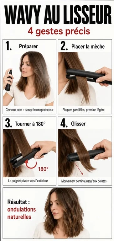 Comment faire un wavy avec un lisseur : tutoriel en étapes pour réaliser des ondulations naturelles