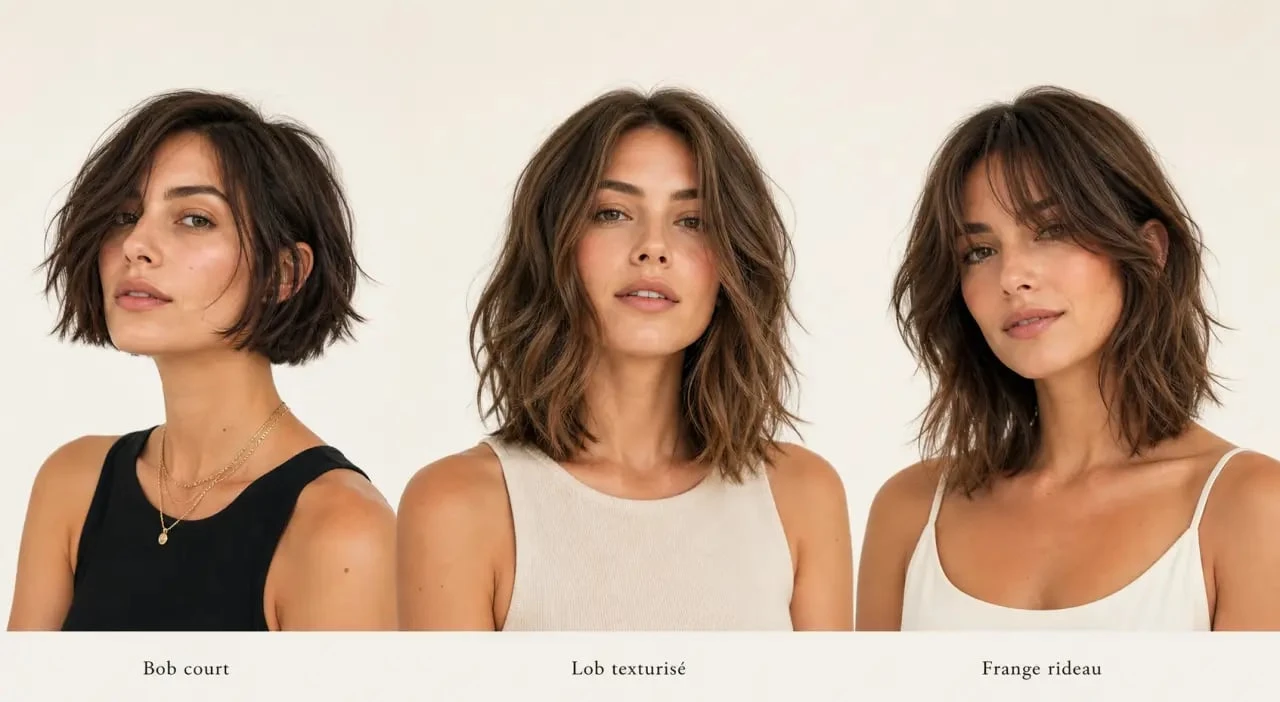 Choppy bob : trois variantes de coupe texturée pour cheveux courts et mi-longs