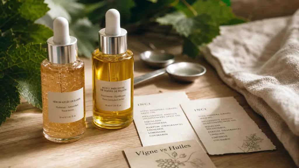 Nuxe ou Caudalie : hydratation, anti-âge, ingrédients à vérifier avant de choisir