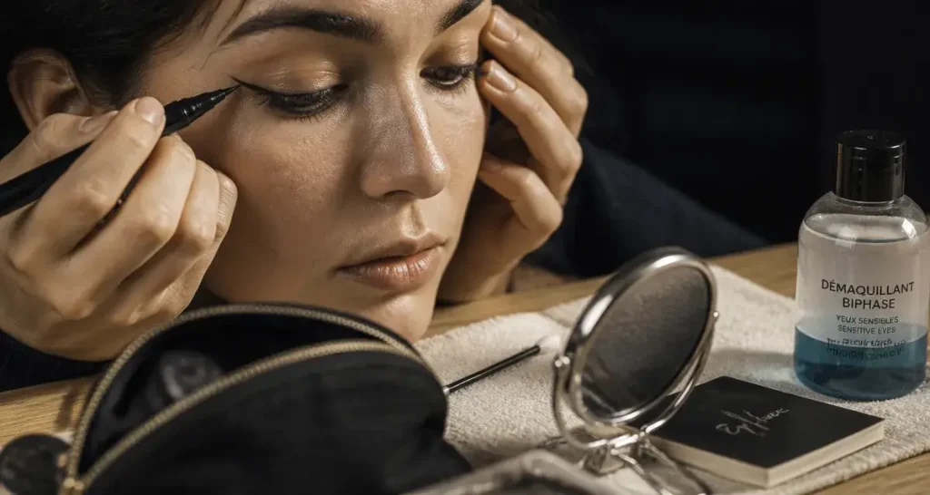 Eye-liner débutant : le bon feutre, le trait net et les astuces pour paupières tombantes