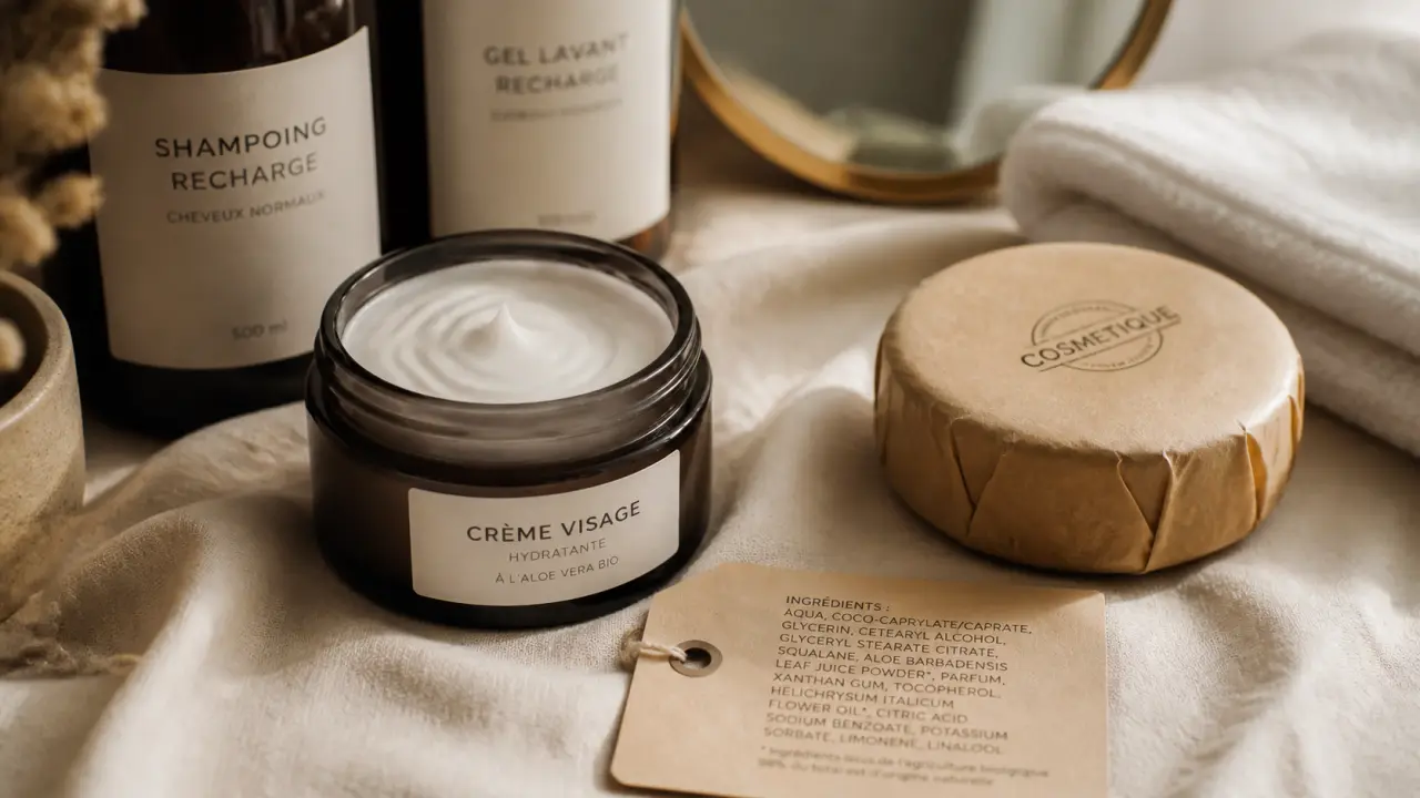 Cosmétique naturel bio : crème et shampoing solides, labels et sécurité