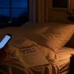 Insomnie stress : smartphone et stress au lit la nuit