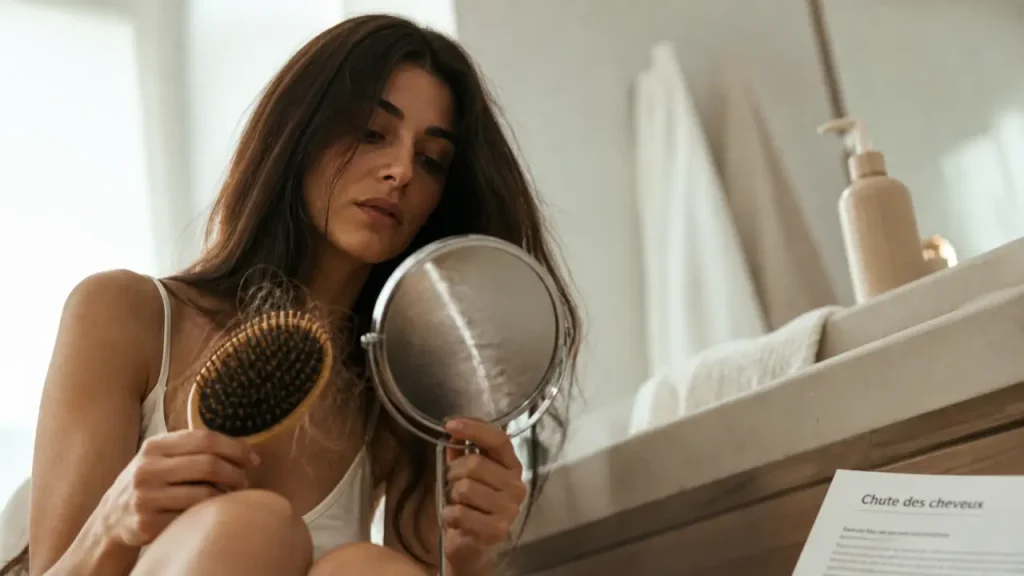Perte de cheveux chez la femme : 50 à 100 cheveux, raie élargie ou plaques, que faut-il surveiller ?