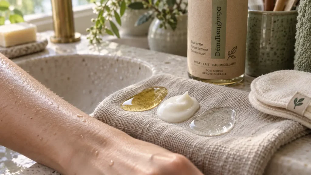 Démaquillage bio : quelle texture pour retirer le waterproof sans tirailler la peau ?