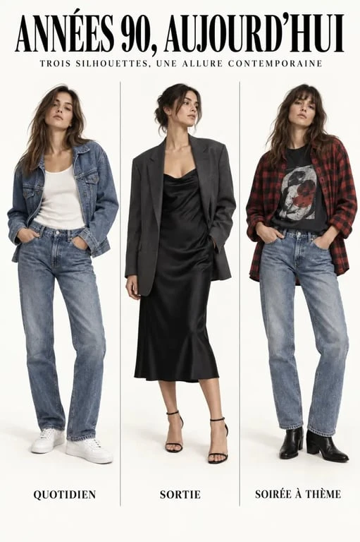 Trois idées de tenue inspirées du style vestimentaire année 90