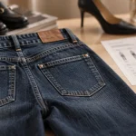 Marque jean femme : jean en studio, détails et guide de tailles