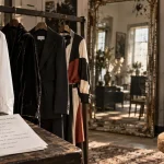 Test style vestimentaire : silhouettes sur cintres, 4 styles, personnalité