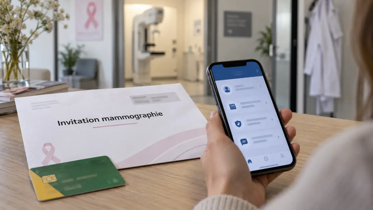 Comment recevoir invitation mammographie via ameli