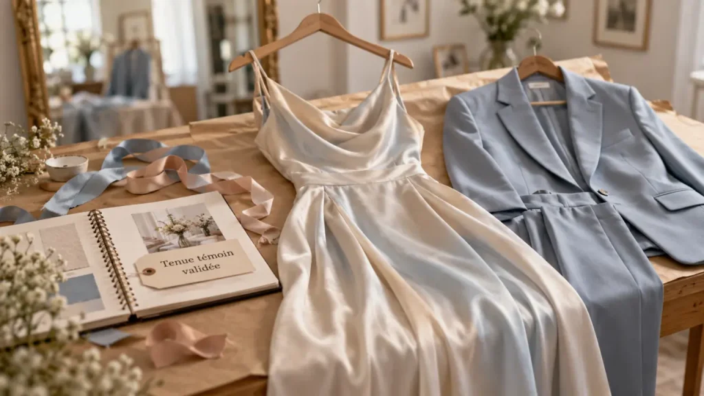 Tenue de témoin de mariage : élégante sans éclipser les mariés, mode d’emploi